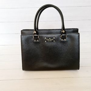 Kate Spade Wellesley Durham Black Leather Satchel